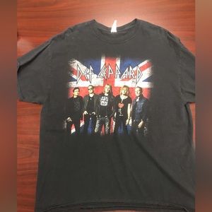 Vintage Def Leopard 2015 Tour Tee Shirt